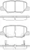 Колодки гальмівні диск. задн. (Remsa) Citroen C4 aircross 1.6 10-,Citroen C4 aircross 1.8 10- (P14363.02) WOKING P1436302 (фото 1)
