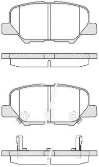 Колодки гальмівні диск. задн. (Remsa) Citroen C4 aircross 1.6 10-,Citroen C4 aircross 1.8 10- (P14363.02) WOKING P1436302