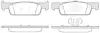 Колодки гальмівні диск. перед. (Remsa) Dacia Logan ii 0.9 12-,Dacia Logan ii 1.2 12- (P14403.00) WOKING P1440300 (фото 1)