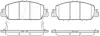 Колодки гальмівні диск. перед. (Remsa) Honda HR-V 15> / Accord 3,5i 12> (P14483.02) WOKING P1448302 (фото 1)