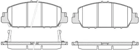 Колодки гальмівні диск. перед. (Remsa) Honda HR-V 15> / Accord 3,5i 12> (P14483.02) WOKING P1448302