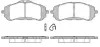 Колодки гальмівні диск. перед. (Remsa) Peugeot 308 ii 1.2 13-,Peugeot 308 ii 1.6 13- (P14593.00) WOKING P1459300 (фото 1)