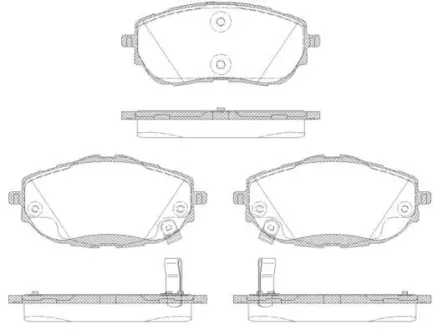 Колодки гальмівні диск. перед. (Remsa) Toyota Corolla Auris 13>18 (P14613.02) WOKING P1461302
