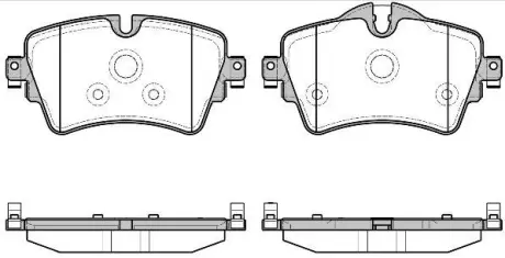 Колодки гальмівні диск. перед. (Remsa) Mini Coutryman 17>, Clubman 14> (P14993.08) WOKING P1499308