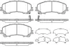 Колодки гальмівні диск. перед. (Remsa) Nissan X-Trail (14-), Infiniti Q50 (13-) (P15073.12) WOKING P1507312 (фото 1)