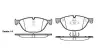 Колодки гальмівні диск. перед. (Remsa) Bmw 5 2.0 09-,Bmw 5 3.0 09-,Bmw 5 4.4 09- (P15143.00) WOKING P1514300 (фото 1)