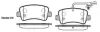 Колодки гальмівні диск. задн. (Remsa) Renault Master III (11-), Opel Movano B (10-) (з датч зносу) (P15393.01) WOKING P1539301 (фото 1)