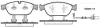 Колодки гальмівні диск. перед. (Remsa) Audi A6 A7 13>18 A8 11>18 (P15413.02) WOKING P1541302 (фото 1)