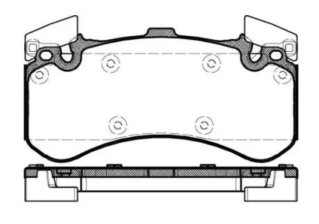 Колодки гальмівні диск. перед. (Remsa) Audi A4 A5 A6 A7 A8 17> (P15633.00) WOKING P1563300