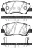 Колодки гальмівні диск. перед. (Remsa) Hyundai Accent (10-), i20 (14-), Kia Rio (11-) (17-) (P15883.02) WOKING P1588302 (фото 1)
