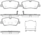 Колодки гальмівні диск. задн. (Remsa) Hyundai H350 2.5d (15-) (P17873.00) WOKING P1787300 (фото 1)