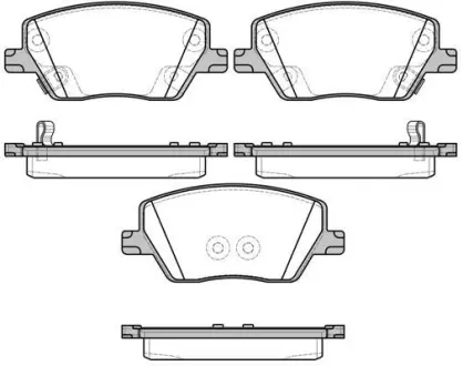 Колодки гальмівні диск. перед. (Remsa) Fiat Tipo 15> (P17953.02) WOKING P1795302
