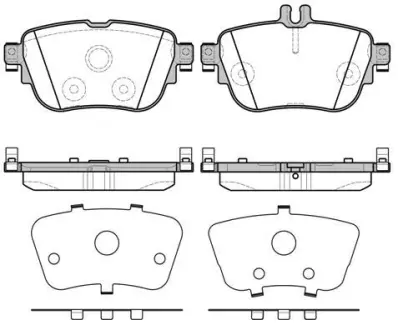 Колодки гальмівні диск. задн. (Remsa) MB E-class (W213) (16-) (P17993.00) WOKING P1799300