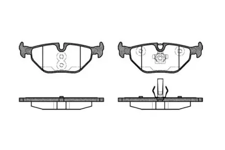 Колодки гальмівні диск. задн. (Remsa) BMW 3e36, 3e46 (P3653.40) WOKING P365340