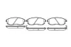 Колодки гальмівні диск. перед. (Remsa) Nissan 350 z 3.5 02-,Nissan Teana i 2.0 03-08 (P3933.12) WOKING P393312 (фото 1)