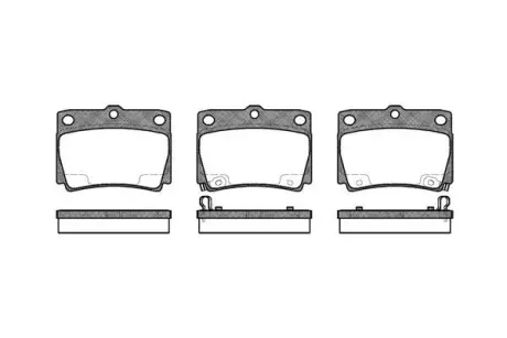 Колодки гальмівні диск. задн. (Remsa) Mitsubishi Pajero Sport I 98>08, II 08>15, III 15> (P6503.02) WOKING P650302