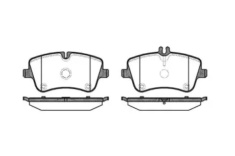 Колодки гальмівні диск. перед. (Remsa) MB C203 (P6683.00) WOKING P668300