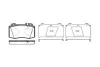 Колодки гальмівні диск. перед. (Remsa) MB C203 E211 S220 S221 Brembo ver. (P6693.00) WOKING P669300 (фото 1)