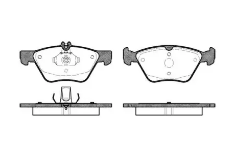 Колодки гальмівні диск. перед. (Remsa) MB E210 E211 (P7013.00) WOKING P701300