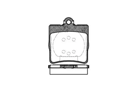 Колодки гальмівні диск. задн. (Remsa) MB C203 (01-11) (P7783.00) WOKING P778300