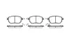 Колодки гальмівні диск. перед. (Remsa) Infiniti Fx 3.5 02-08,Infiniti Fx 4.5 02-08 (P8853.02) WOKING P885302 (фото 1)
