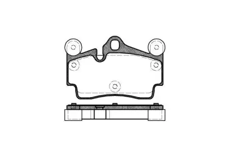 Колодки гальмівні диск. задн. (Remsa) Audi Q7 3.0 06-15,Audi Q7 3.6 06-15,Audi Q7 4.2 06-15 (P8963.00) WOKING P896300