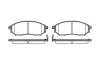 Колодки гальмівні диск. перед. (Remsa) Infiniti Ex 2.5 07-,Infiniti Ex 3.0 07- (P9523.14) WOKING P952314 (фото 1)