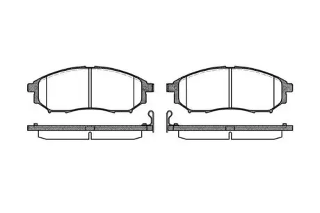 Колодки гальмівні диск. перед. (Remsa) Infiniti Ex 2.5 07-,Infiniti Ex 3.0 07- (P9523.14) WOKING P952314