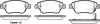 Колодки гальмівні диск. перед. (Remsa) Fiat Doblo I 1,3Mjet 1,9JTD 05&gt;10 / Opel Corsa D 08&gt; (P9583.31) WOKING P958331 (фото 1)