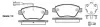Колодки гальмівні диск. перед. (Remsa) Fiat Linea Punto 500 / Opel Corsa D / PSA Nemo Bipper 1,3d (P9583.32) WOKING P958332 (фото 1)