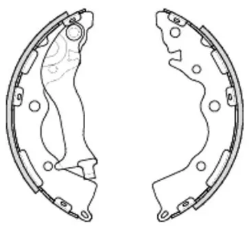Колодки гальмівні бараб. задн. (Remsa) Hyundai Accent III Rio III 06> (Z4234.00) WOKING Z423400