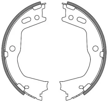 Колодки стоянкового гальма (Remsa) Hyundai Santa fe III Sorento II (Z4666.00) WOKING Z466600