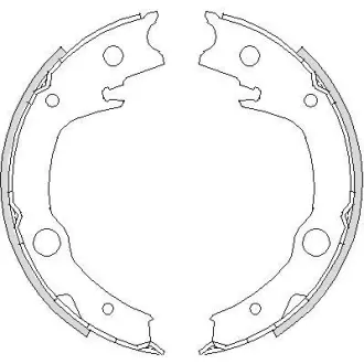 Колодки стоянкового гальма (Remsa) Toyota Avensis >08 Corolla >07 (Z4729.00) WOKING Z472900