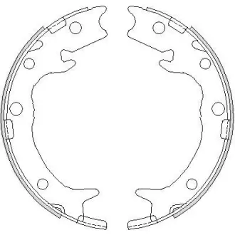 Колодки гальмівні бараб. задн. (Remsa) Honda Accord 2.0i 2.2d (03-12) (Z4737.00) WOKING Z473700
