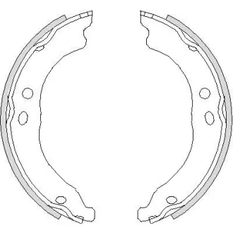 Колодки стоянкового гальма (Remsa) PSA Boxer Jumper, Fiat Ducato 06> (Z4750.00) WOKING Z475000
