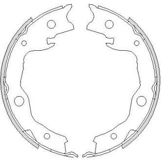 Гальмівні колодки зад. Leaf/Tiida/Pulsar/Sentra/Juke/Cube/Qashqai/XTrail/RAV 4/Koleos 07- WOKING Z4752.00