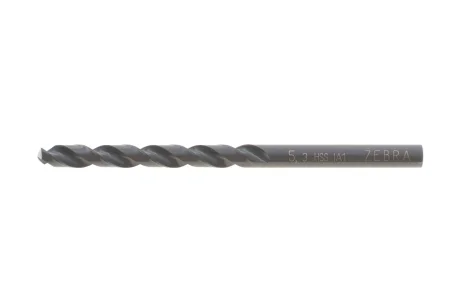 Свердло спіральне по металу, HSS, DIN 338, D5,3 mm, ZEBRA {арт. } WURTH 0624000530