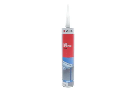Клей-герметик комбінований поліуретановий K+D (300ml) (чорний))) WURTH 08901003