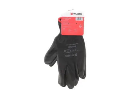 Перчатки защитные Wurth Black PU, размер 7 WURTH 0899402407