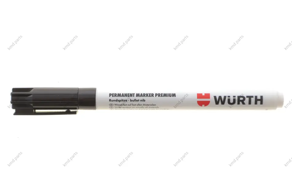 Маркер перманентний чорнильний PREMIUM, чорний, 1 мм {арт. } WURTH 0967915311 (фото 1)