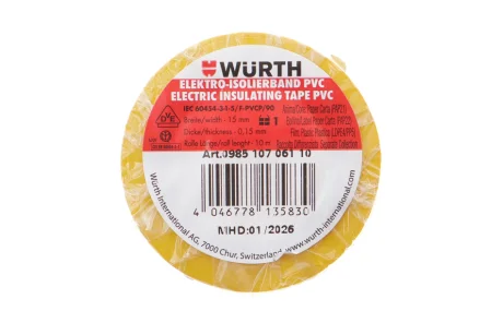 Ізострічка жовта (15mmx10m) WURTH 0985107