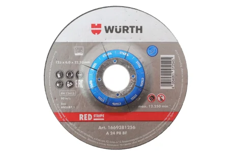 Круг зачисний для сталі TH6,0/ BR22,23/d=125 mm WURTH 1669381256