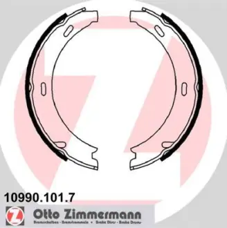 Колодки гальмівні барабанні комплект ZIMMERMANN 109901017