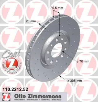 Диск гальмівний SPORT Z ZIMMERMANN 110221252