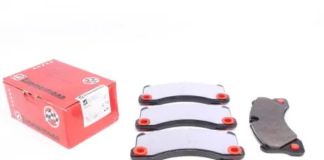 Колодки гальмівні (передні) Porsche Cayenne 07-/VW Touareg 02- (Brembo) ZIMMERMANN 24553.160.1