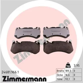 Колодки гальмівні дискові ZIMMERMANN 24681.966.1